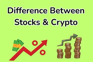Difference between stocks and crypto