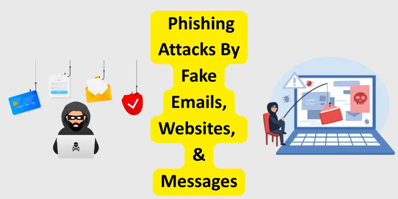 phising attacks image Phising attacks by fake emails, websites, and messages with images.