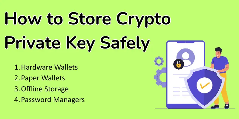 How to store crypto private key .